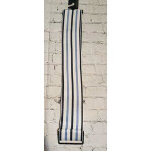 𝅺NWT Express Women's Size XS/S Belt White & Blue Stripe Wide